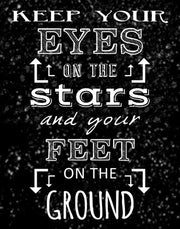 Keep Your Eyes On the Stars - black by Veruca Salt
