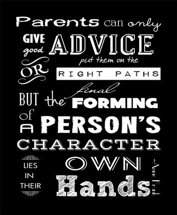 Forming of a Person's Character by Veruca Salt