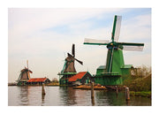 Dutch Zaanse Schans Windmills photograph
