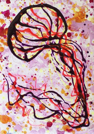 Pink Magenta Jellyfish by Natalie Talocci