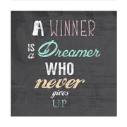 A Winner is a Dreamer Who Never Gives Up - Nelson Mandela Quote by Veruca Salt