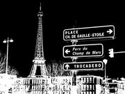 Photograph of street signs in Paris - Black