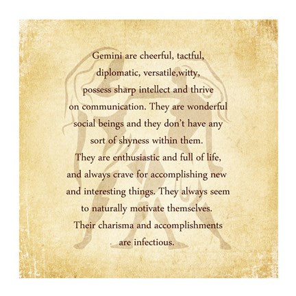 Gemini Character Traits by Veruca Salt