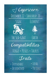 Capricorn Zodiac Sign by Veruca Salt