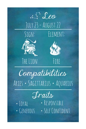 Leo Zodiac Sign by Veruca Salt
