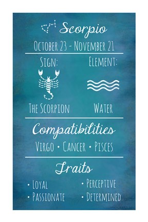 Scorpio Zodiac Sign by Veruca Salt