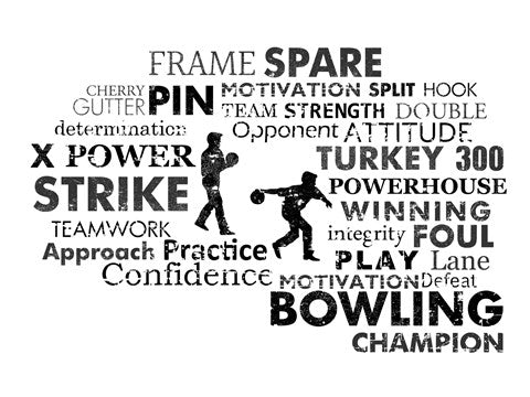Bowling Text by Sports Mania