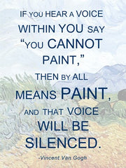 If You Hear a Voice - Van Gogh Quote by Quote Master