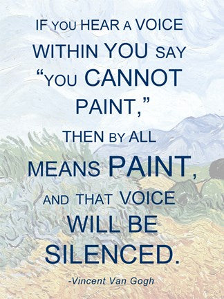 If You Hear a Voice - Van Gogh Quote by Quote Master