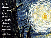 Great Things - Van Gogh Quote 1 by Quote Master