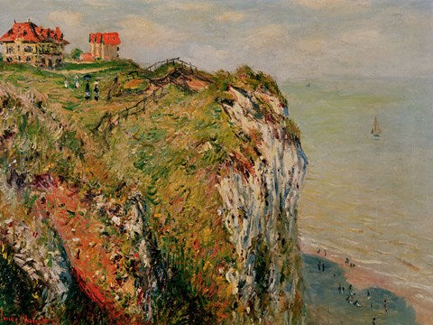 Cliff at Dieppe, 1882 by Claude Monet