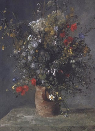 Flowers in a Vase, c. 1866 by Pierre-Auguste Renoir