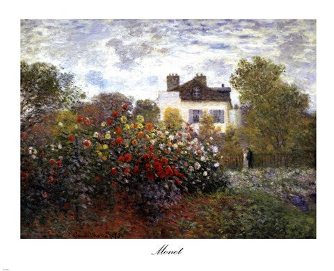 The Artist's Garden in Argenteuil (A Corner of the Garden with Dahlias), c.1873 by Claude Monet