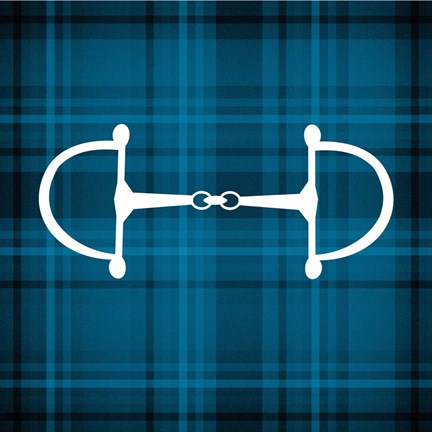 Horse Bit - Blue Checkered by Sports Mania