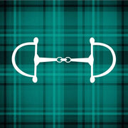Horse Bit - Green Checkered by Sports Mania