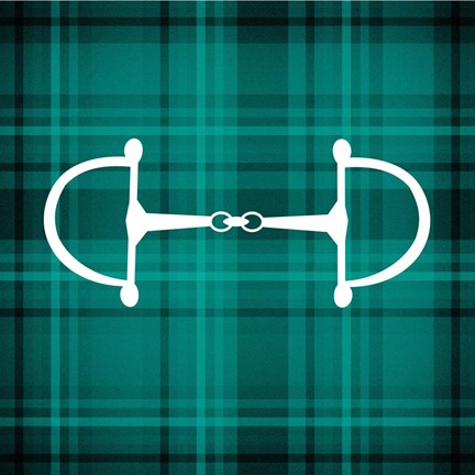 Horse Bit - Green Checkered by Sports Mania