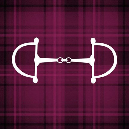 Horse Bit - Red Checkered by Sports Mania