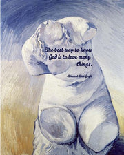 Know God - Van Gogh Quote 2 by Quote Master
