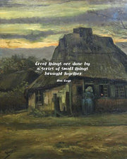 Great Things -Van Gogh Quote 6 by Quote Master