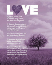 Corinthians 13:4-8 Love is Patient - Lavender Field by Inspire Me