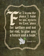 Jeremiah 29:11 For I know the Plans I have for You (White Dove) by Inspire Me