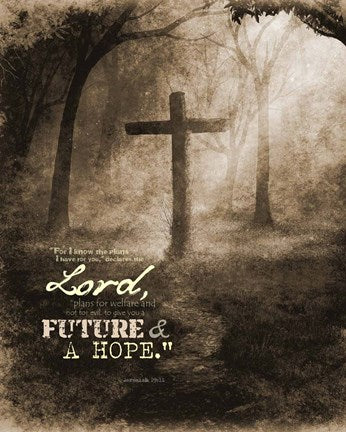 Jeremiah 29:11 For I know the Plans I have for You (Sepia Cross) by Inspire Me