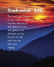 Zephaniah 3:17 The Lord Your God (Sunset) by Inspire Me