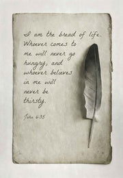 John 6:35 I am the Bread of Life (Gray) by Inspire Me