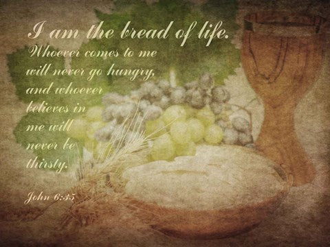 John 6:35 I am the Bread of Life (Grapes) by Inspire Me