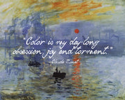 Monet Quote Impression Sunrise by Quote Master