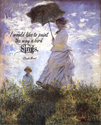 Monet Quote Madame Monet and Her Son by Quote Master