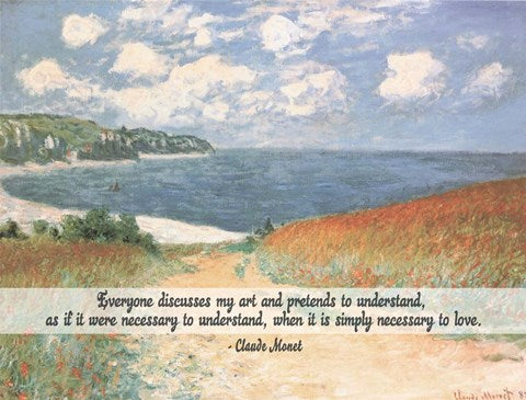 Monet Quote Chemin Dans Les Bles A Pourville by Quote Master