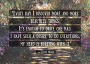 Monet Quote Garden at Giverny by Quote Master