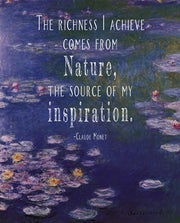 Monet Quote Waterlilies at Giverny by Quote Master