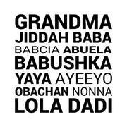 Grandma Various languages by Color Me Happy