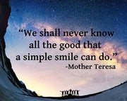 A Simple Smile - Mother Teresa Quote by Quote Master