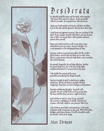 Desiderata Brown Daguerreotype by Quote Master