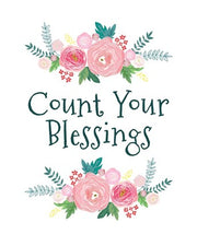 Count Your Blessing-Floral by Color Me Happy