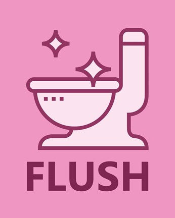 Girl's Bathroom Task-Flush by Color Me Happy