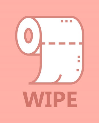 Girl's Bathroom Task-Wipe by Color Me Happy