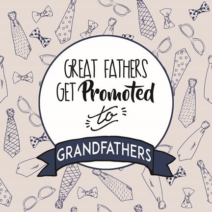 Great Fathers Get Promoted to Grandfathers Blue by Color Me Happy