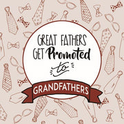 Great Fathers Get Promoted to Grandfathers Red by Color Me Happy