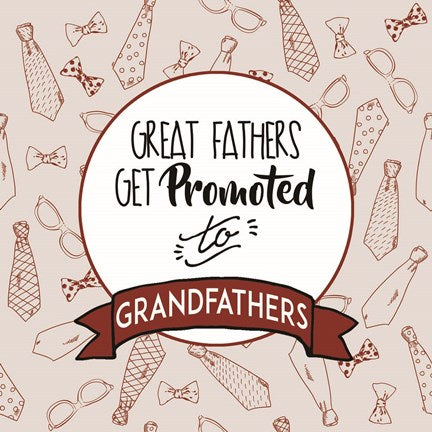 Great Fathers Get Promoted to Grandfathers Red by Color Me Happy