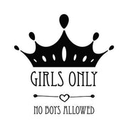 Girls Only Crown White by Color Me Happy