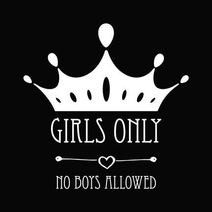 Girls Only Crown Black by Color Me Happy