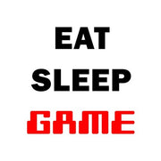 Eat Sleep Game - White by Color Me Happy