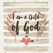 I am a Child of God Gray Stripes by Inspire Me