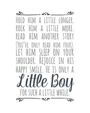 Hold Him A Little Longer - White by Color Me Happy