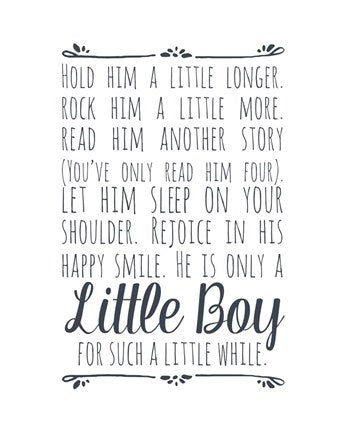 Hold Him A Little Longer - White by Color Me Happy