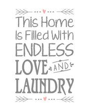 Endless Love and Laundry - White by Color Me Happy